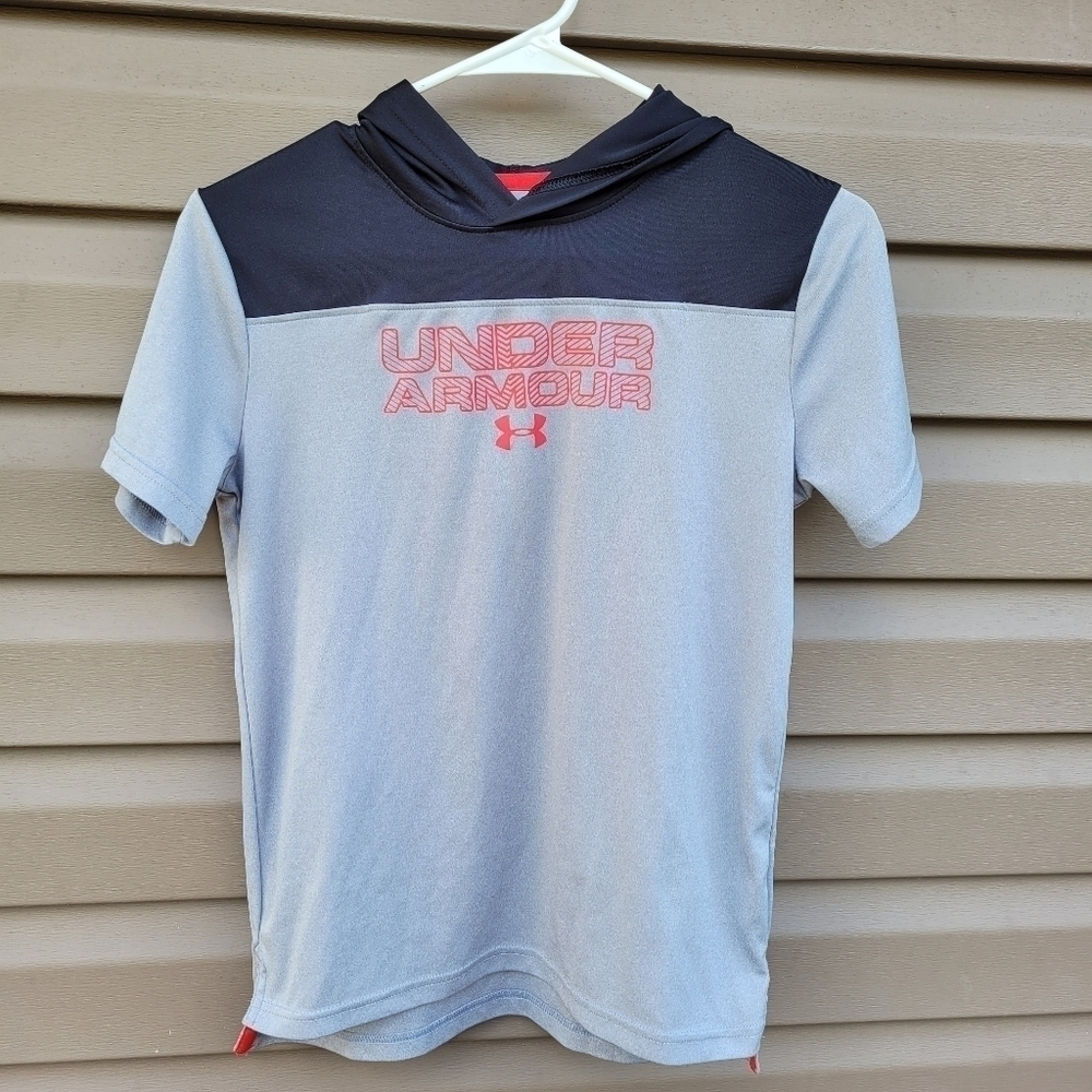Under Armour Kids Gray and Black Hoodie Shirt